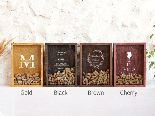 Boîte en bois personnalisée pour anniversaire et cadeau de mariage