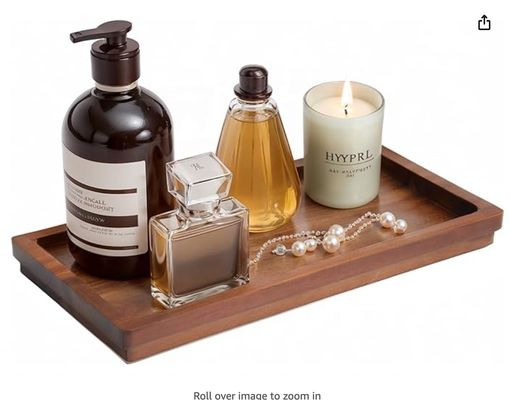 Plateau de service en bambou stackable biologique moderne chaud pour bol de thé