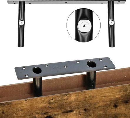 Logo personnalisé Ensemble de 2 étagères de salle de bain rustique marron Étagères flottantes pour salle de bain