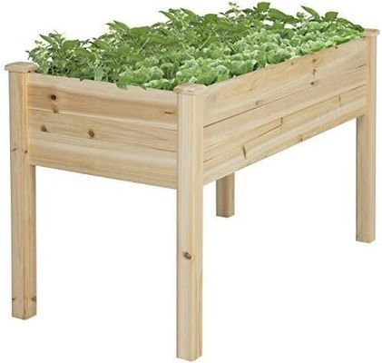 48x24x30 pouces Boîte de planteur en bois surélevé pour la cour de jardin