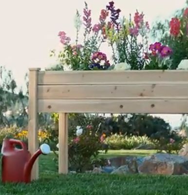 48x24x30 pouces Boîte de planteur en bois surélevé pour la cour de jardin