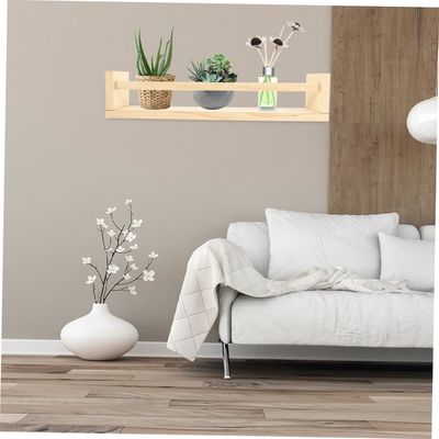 Étagère suspendue décorative en bois Ensemble de 2 pour le pot de fleurs de livre et cadeau d'organisateur de pépinière