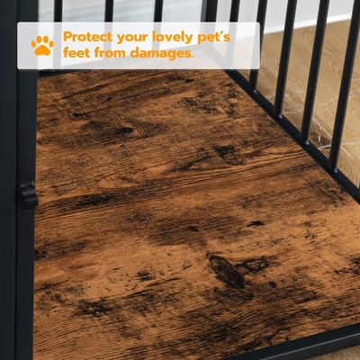 Cage pour animaux de compagnie intérieur Fin de table Caneau de chien décoratif avec tiroir et forme personnalisée en blanc