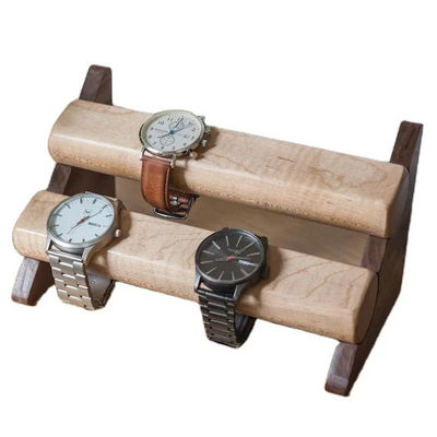 Joaillerie réglable en bois de noyer pour le stockage de montres de poignet cadeau de Noël