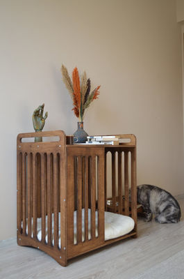 Cabine à l'intérieur doit avoir économiser de l'espace avec la démolition de luxe meubles en bois caisse de chien