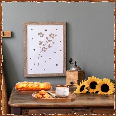 Plateau de bois ovale de 10 pouces avec revêtement à l' huile végétale et couleur de bois naturel