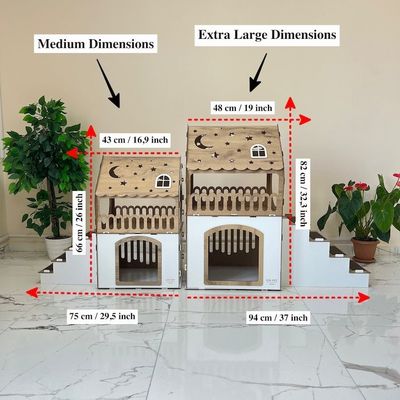 Meubles pour chats modernes maison de lapin en bois de forme personnalisée pour les chats et les petits animaux