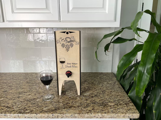 Étagère d'affichage de boîte à vin en bois pour plusieurs tailles de boîtes Porteur de boîte à vin artisanale