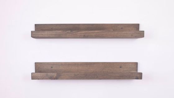 Logo personnalisé Acceptable étagère flottante en bois pour une décoration de maison exquise