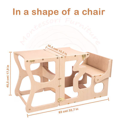 Modèle de chaise d'apprentissage gratuite pour table et tour d'activités pour enfants