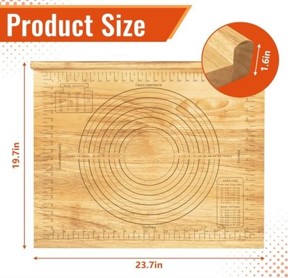 Plaque de pâtisserie en bois 24x20 Plaque de tricotage avec mesures Taille commune ou personnalisée