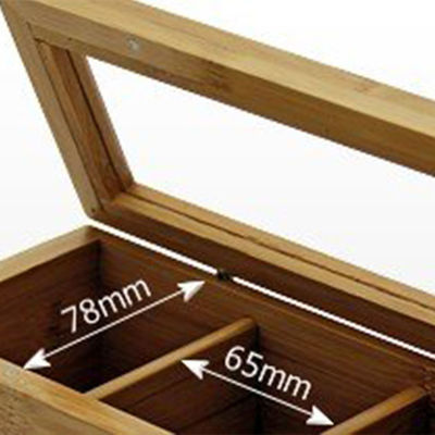 Emballage de la boîte-cadeau en bois massif en bambou pour les commandes OEM et ODM