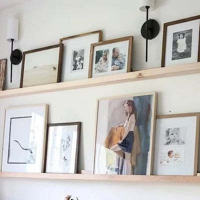 Étagère flottante en bois massif de style rustique avec option de personnalisation