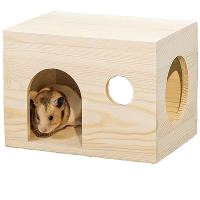 Cache pour petits animaux en bois avec un motif solide à un coût abordable