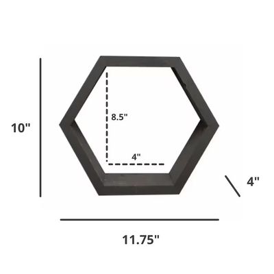 Ensemble de 3 étagères flottantes en bois rustique pour le stockage mural moderne