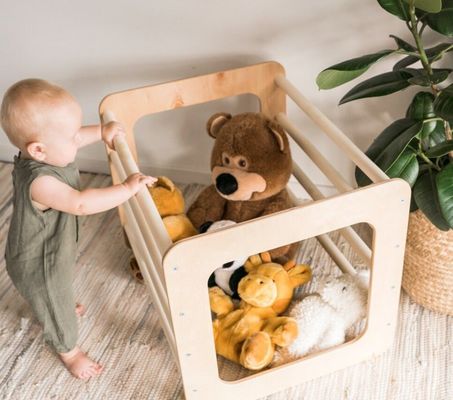 Équipement de maison de jeu en bois pour les enfants pour les tout-petits