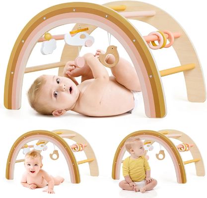 Gymnase en bois unisexe pour bébé de 0 à 5 mois sur demande Jouets en bois pour bébé par Tiny Land