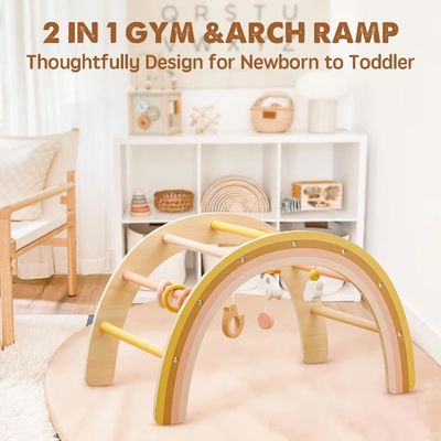 Gymnase en bois unisexe pour bébé de 0 à 5 mois sur demande Jouets en bois pour bébé par Tiny Land