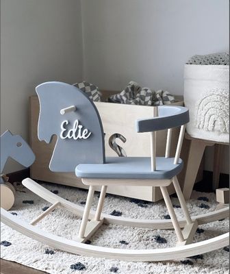 Chasse à l'homme en bois personnalisé Chasse à cheval en bois Montessori Chasse à cheval roulant