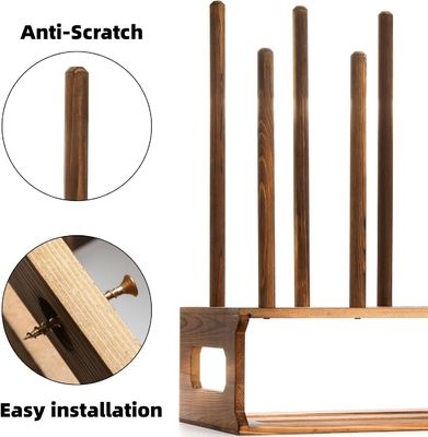 Couleur de l'organisateur du porte-chaussures en bois rustique