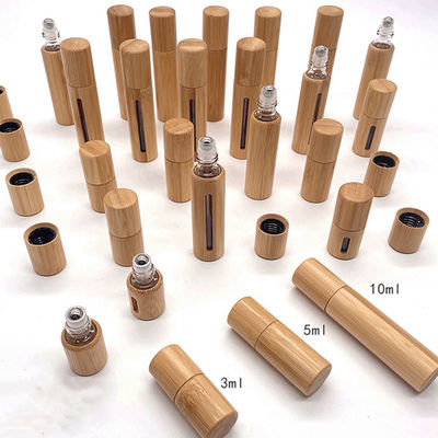 Logo personnalisé Bouteille de parfum en verre de qualité supérieure en bois pour emballage d' huiles essentielles