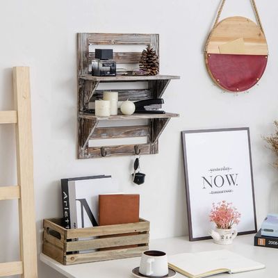 Meubles de salon moderne Étagères montées sur le mur en bois Logo personnalisé en grande quantité