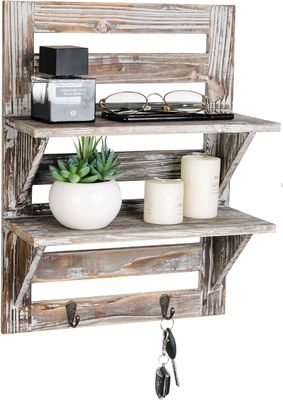 Meubles de salon moderne Étagères montées sur le mur en bois Logo personnalisé en grande quantité