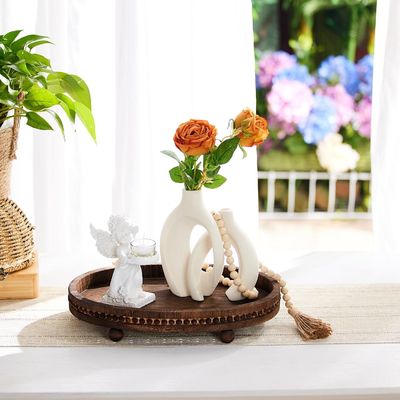 Design sur mesure plateau décoratif en bois pour la cuisine et la table à manger dans le style rustique