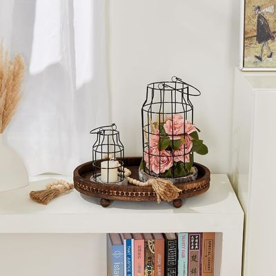 Design sur mesure plateau décoratif en bois pour la cuisine et la table à manger dans le style rustique