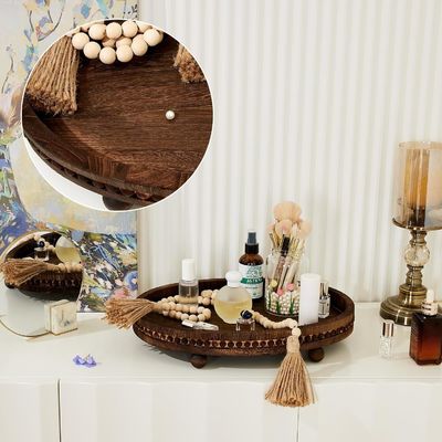 Design sur mesure plateau décoratif en bois pour la cuisine et la table à manger dans le style rustique