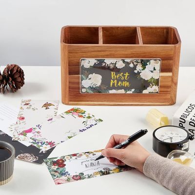 Compte-rendu Grand porte-outils en bois d'acacia pour l'impression de cuisine Manipulation de la gravure au laser