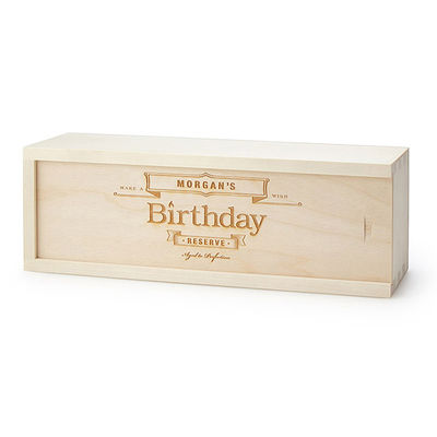 Boîte à vin rouge de qualité stock Emballage en bois Traitement de l'impression Autres rectangles/carrés/ronds