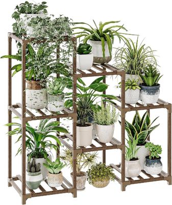3 niveaux échelle porte-plantes en bois porte-plantes en bois pour salon patio Boho décor à la maison
