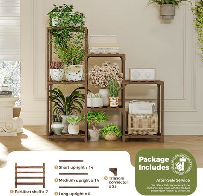 3 niveaux échelle porte-plantes en bois porte-plantes en bois pour salon patio Boho décor à la maison