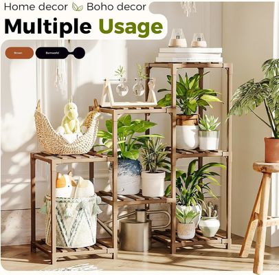 3 niveaux échelle porte-plantes en bois porte-plantes en bois pour salon patio Boho décor à la maison