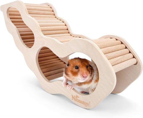 Exemple de maison de hamster en bois gratuit avec échelle d'escalade et tunnel secret
