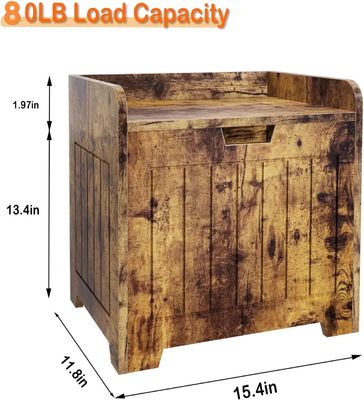 Boîte de rangement d'entrée en bois pour le salon Logo personnalisé Boîte de rangement de jouets acceptable