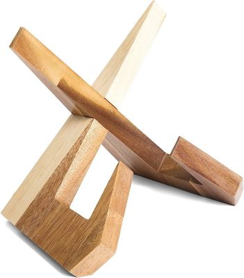 Porte-livres pratique pour la cuisine Adaptable à l' acacia