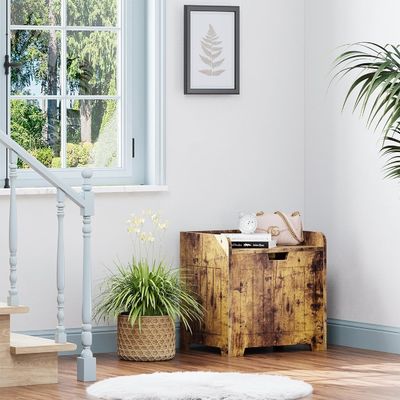 Boîte de rangement d'entrée en bois pour le salon Logo personnalisé Boîte de rangement de jouets acceptable