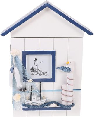 Porte-clés décoratif suspendu en bois pour bâtiment de bureaux