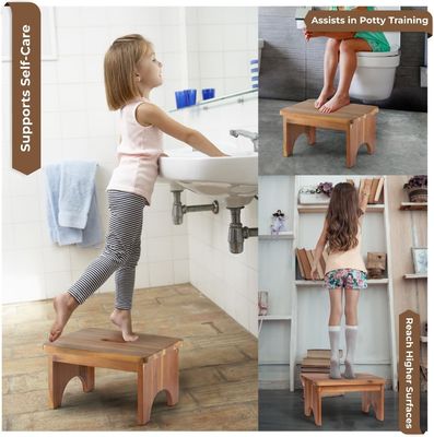 202405 Tabouret portable à pas en bois pour travaux lourds, non glissant et pratique pour les adultes