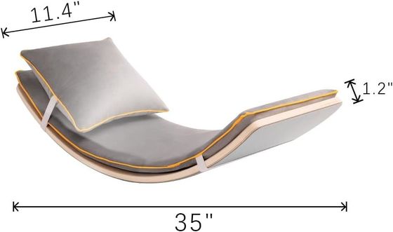 Tableau d'équilibre en bois de 35 pouces pour enfants tout-petits Adolescents Adultes Jouets en bois pour enfants Montessori Jouets d'apprentissage Rocker