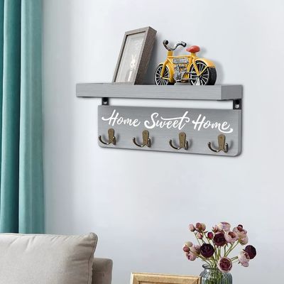 Porte-clés en bois personnalisé, monture murale, porte-clés.