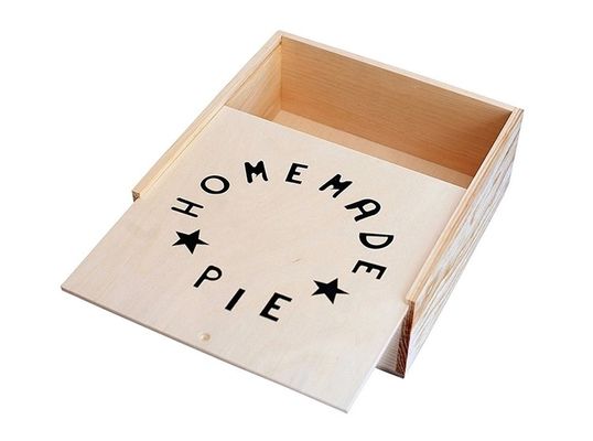 Boîte de rangement en bois de luxe en acrylique vide