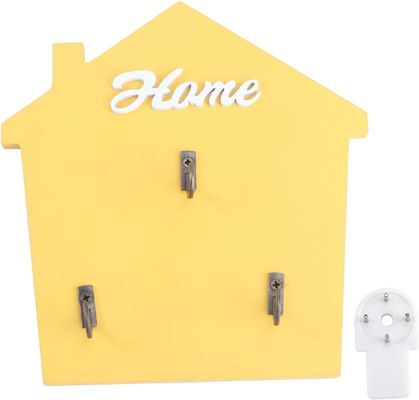 Entrée Porte-poste et porte-clés en bois de couleur naturelle