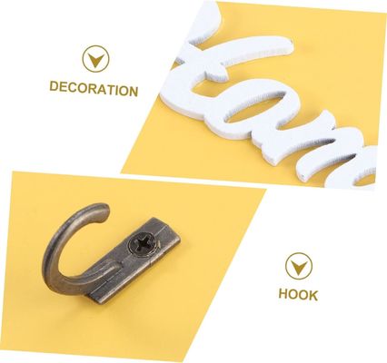 Entrée Porte-poste et porte-clés en bois de couleur naturelle