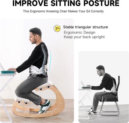 Magasins de cadeaux Améliorez votre posture avec un siège incliné fauteuil ergonomique en bois