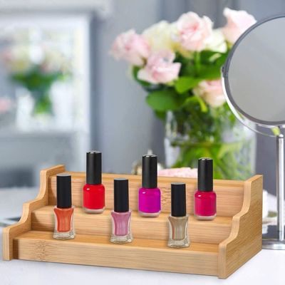 Étagère d'affichage expandable de bambou de niveau 3 Package cadeau Armoire de cuisine Organisateur OEM / ODM