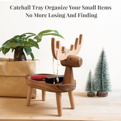 Plateau de chargement en bois décoratif pour la maison avec une forme personnalisée 7,75 "L x 7,75"W x 48,5"H