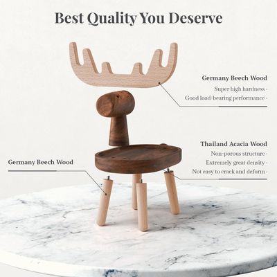 Plateau de chargement en bois décoratif pour la maison avec une forme personnalisée 7,75 "L x 7,75"W x 48,5"H